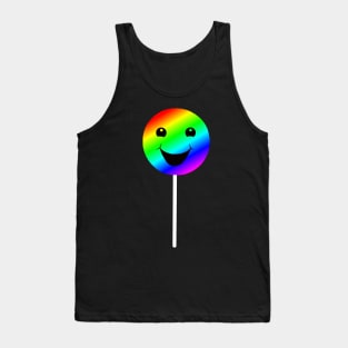 Smiling Rainbow Lollipop Tank Top